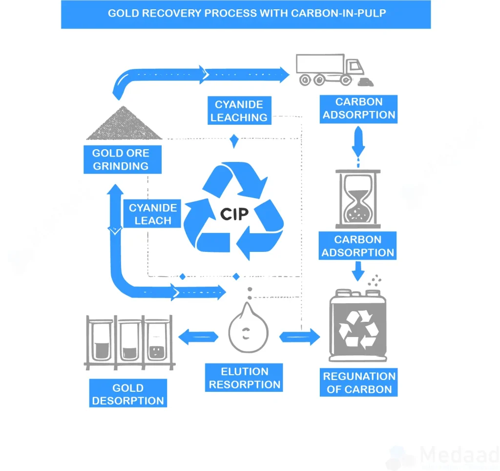 Gold Recovery Process Carbon In Pulp CIP